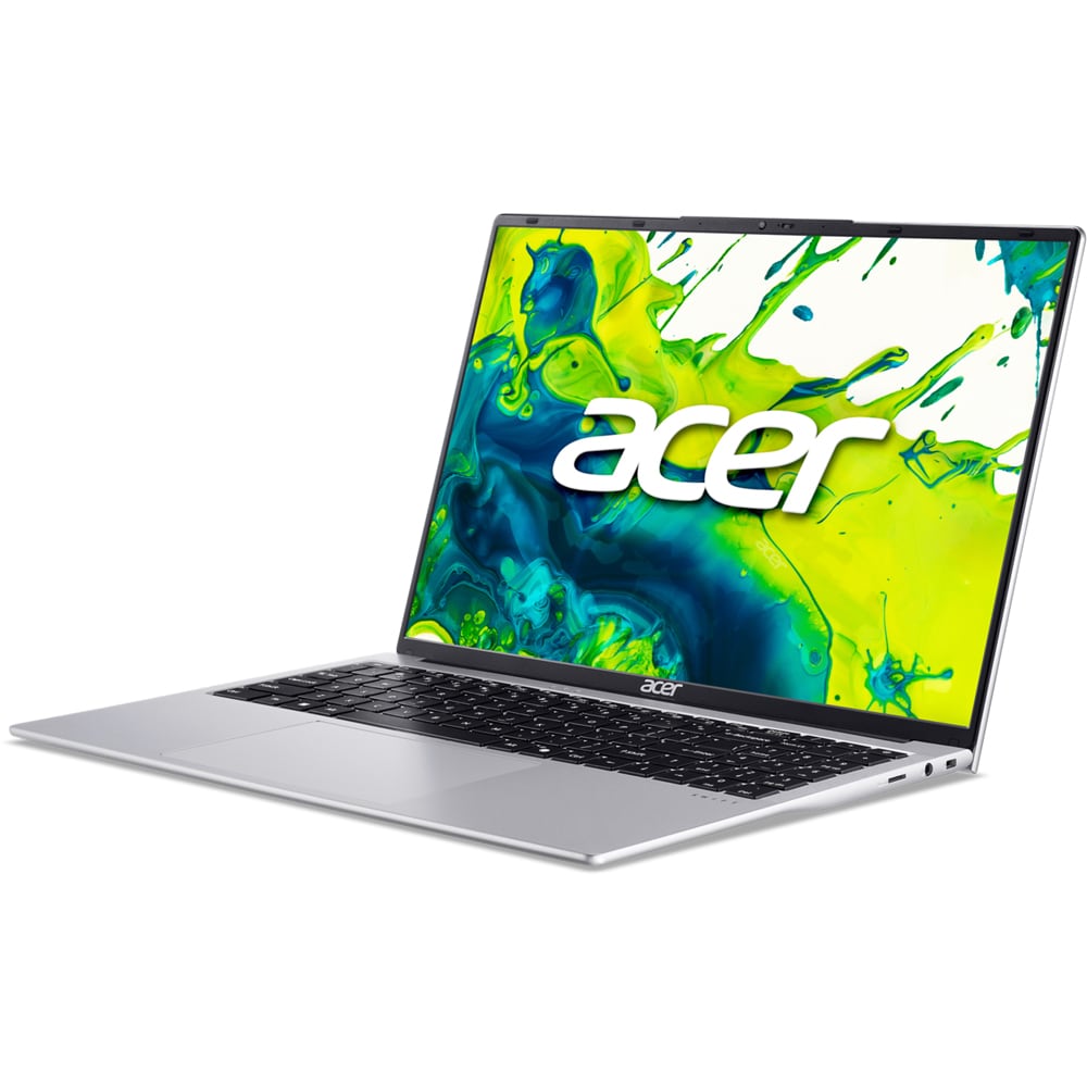 Laptop ACER Swift Lite 16 SFL16-31P-33G9, Intel Core 3 N355 pana la 3.9GHz, 16" WUXGA, 8GB, SSD 512GB, Intel Graphics, Free Dos, Light Silver
