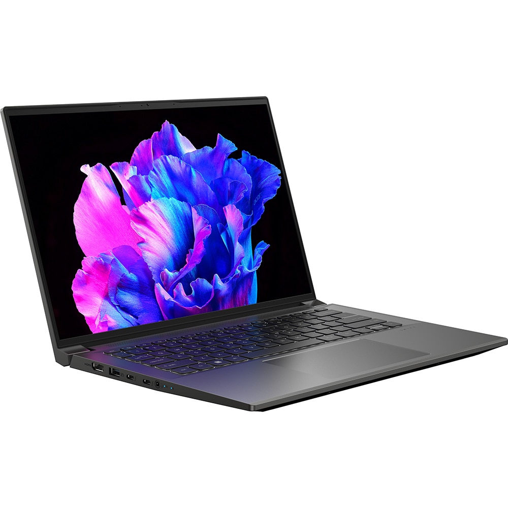Laptop ACER Swift X OLED SFX14-71G-76PS, Intel Core i7-13700H pana la 5GHz, 14.5" 2.8K, 16GB, SSD 1TB, NVIDIA GeForce RTX 4050 6GB, Windows 11 Home, Gri