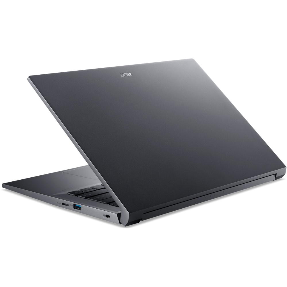 Laptop ACER Swift X 14 OLED SFX14-72G-59FN, Intel Core Ultra 5 125H pana la 4.5GHz, 14.5" 2.8K, 16GB, SSD 512GB, NVIDIA GeForce RTX 4050 6GB, Windows 11 Home, Steel Grey