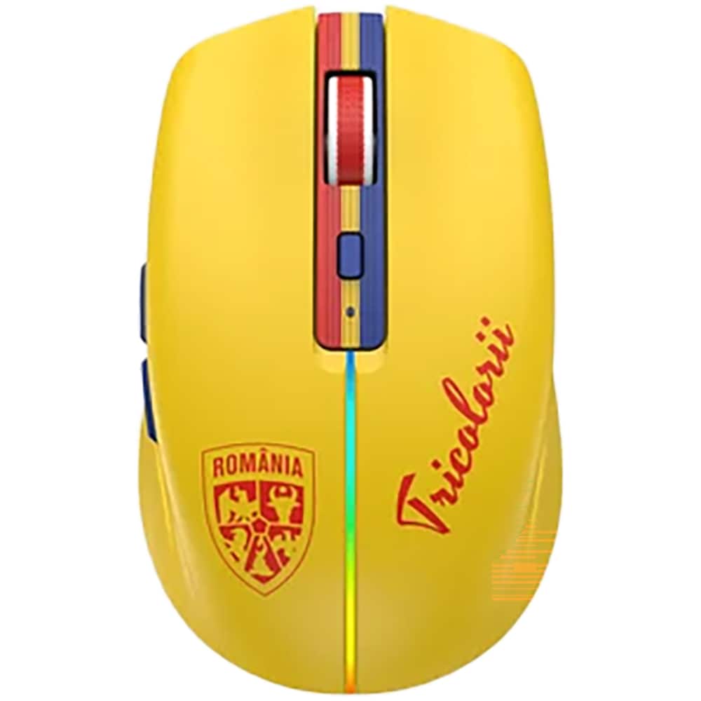 Mouse Wireless FRF ACFRF000060, 1600 dpi, galben
