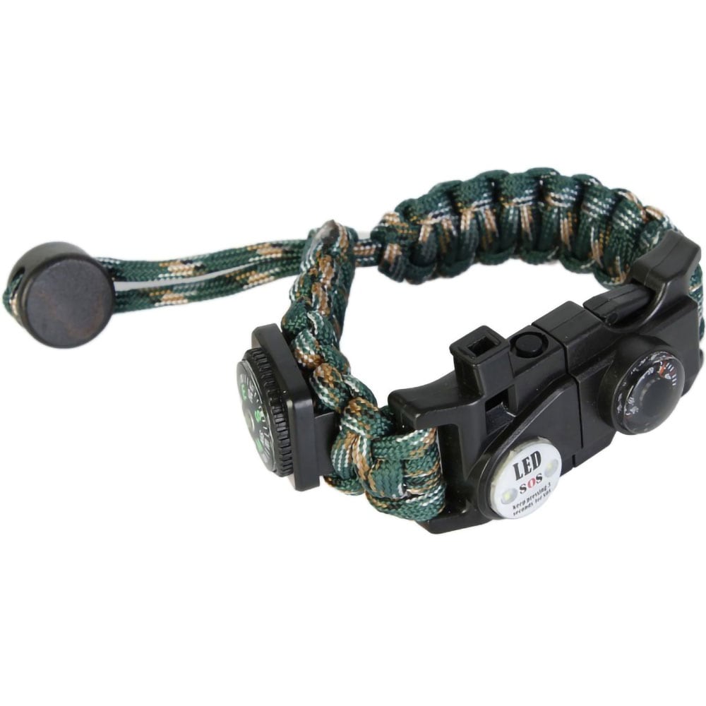 Bratara supravietuire TECHFIT Paracord THQS02, kaki