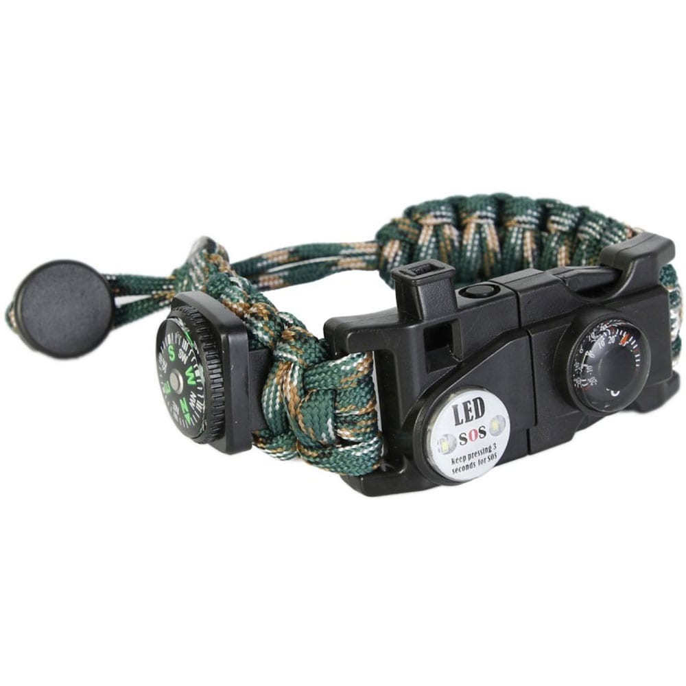 Bratara supravietuire TECHFIT Paracord THQS02, kaki