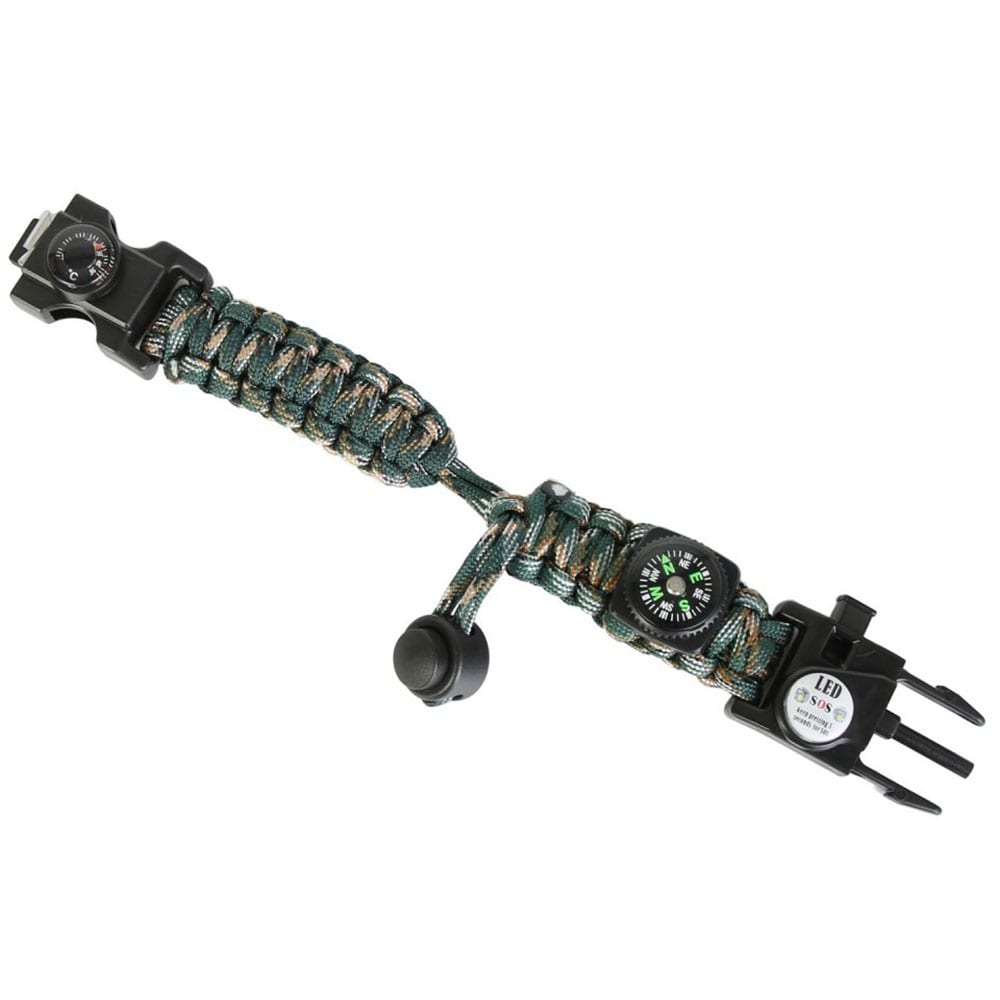 Bratara supravietuire TECHFIT Paracord THQS02, kaki