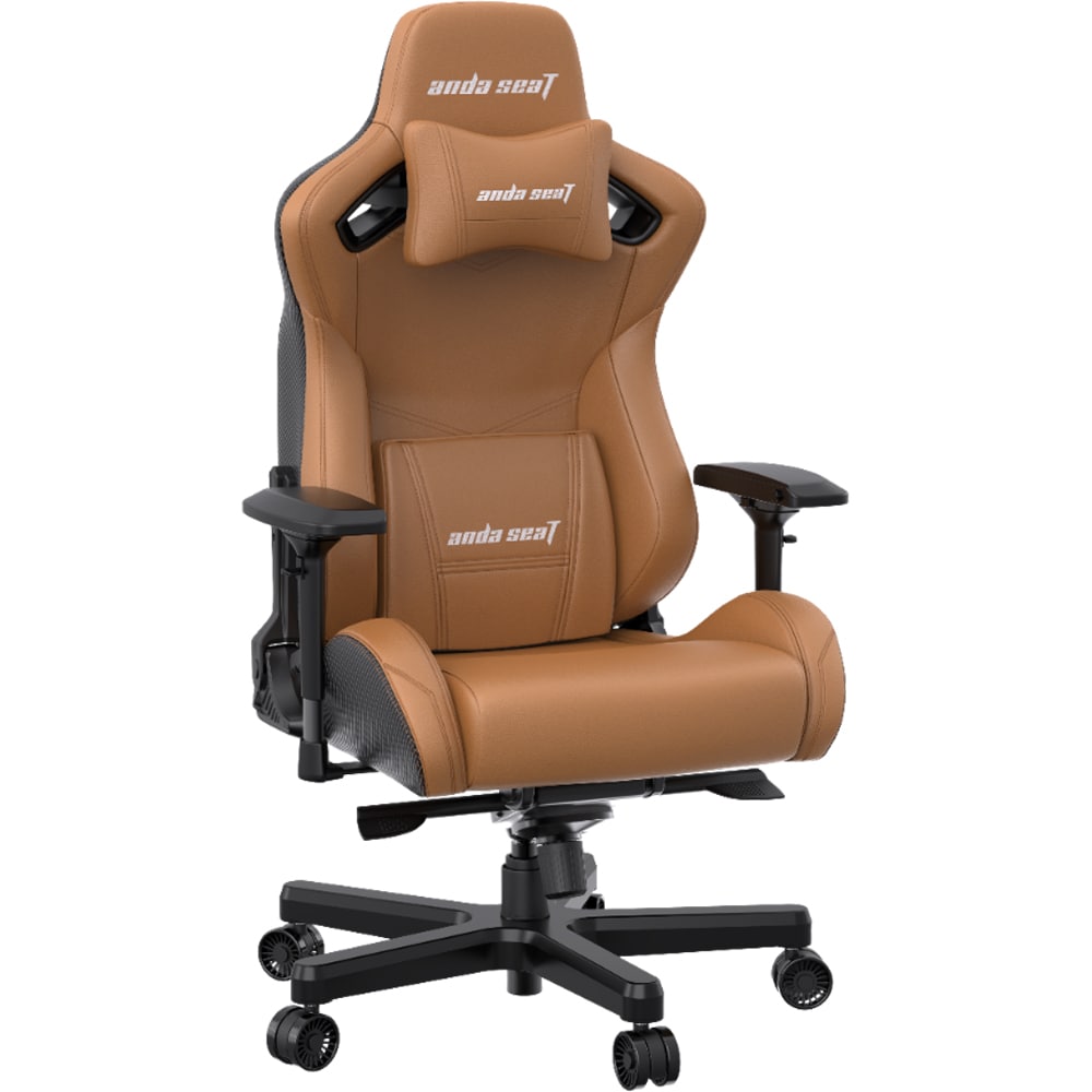 Scaun Gaming ANDA SEAT Kaiser 2 XL, piele ecologica, maro