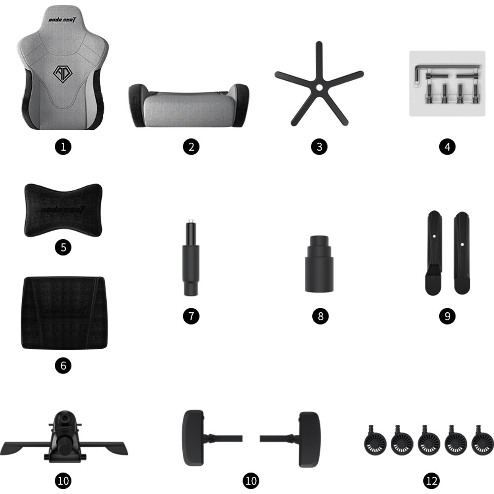 Scaun Gaming ANDA SEAT T-PRO 2 XL, textil, albastru