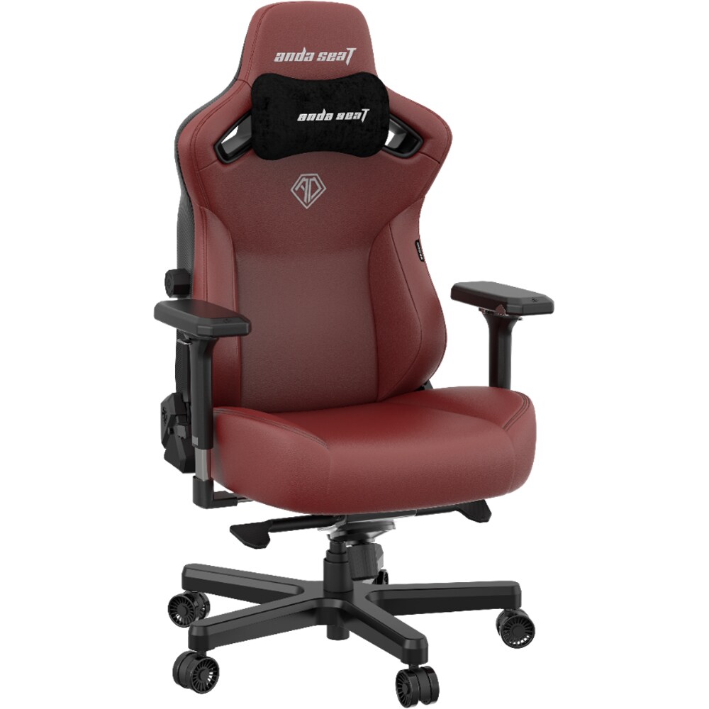 Scaun Gaming ANDA SEAT Kaiser 3 L, piele ecologica, visiniu