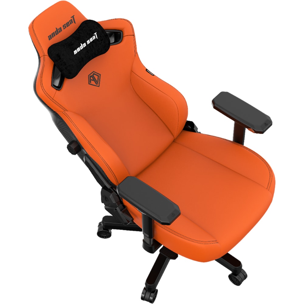 Scaun Gaming ANDA SEAT Kaiser 3 L, piele ecologica, portocaliu