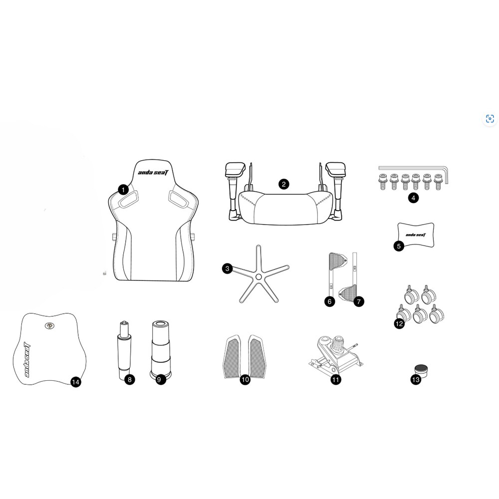 Scaun Gaming ANDA SEAT Kaiser 3 PRO XL, textil, negru