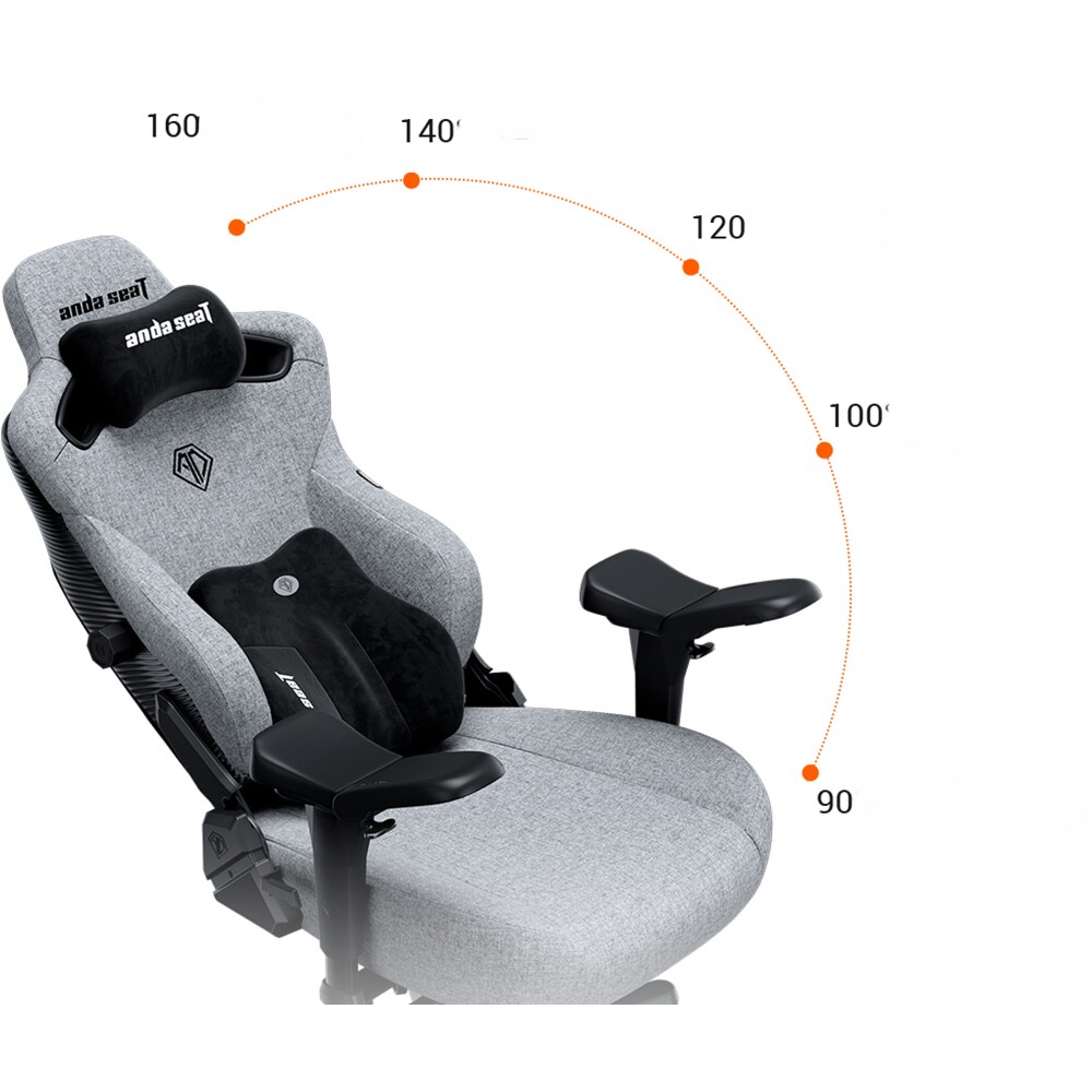Scaun Gaming ANDA SEAT Kaiser 3 PRO XL, textil, negru