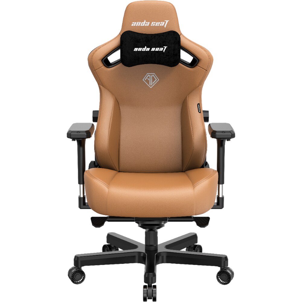 Scaun Gaming ANDA SEAT Kaiser 3 XL, piele sintetica, maro