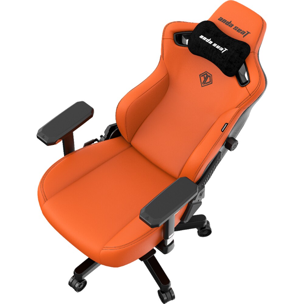 Scaun Gaming ANDA SEAT Kaiser 3 XL, piele sintetica, portocaliu