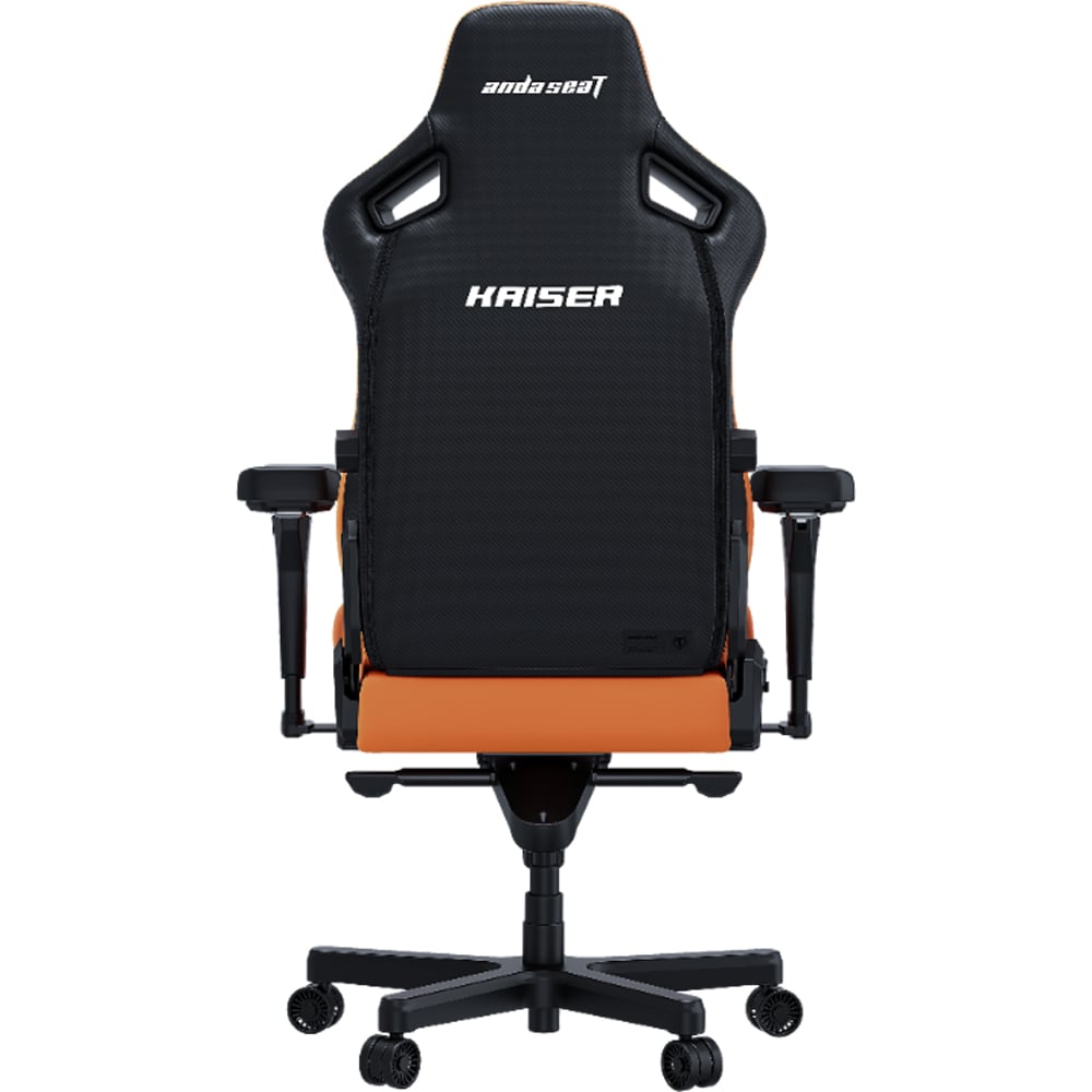 Scaun gaming ANDA SEAT Kaiser 4 L, piele sintetica, portocaliu