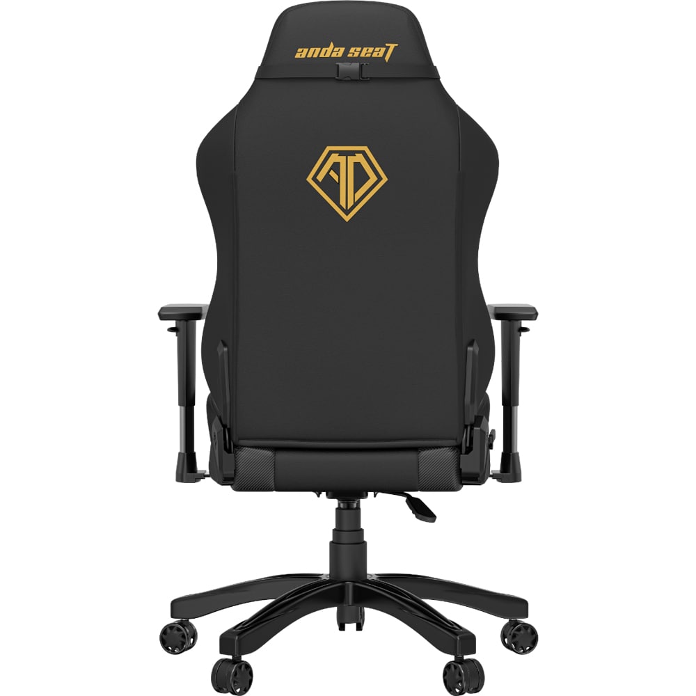 Scaun Gaming ANDA SEAT Phantom 3 L, piele sintetica, negru-auriu