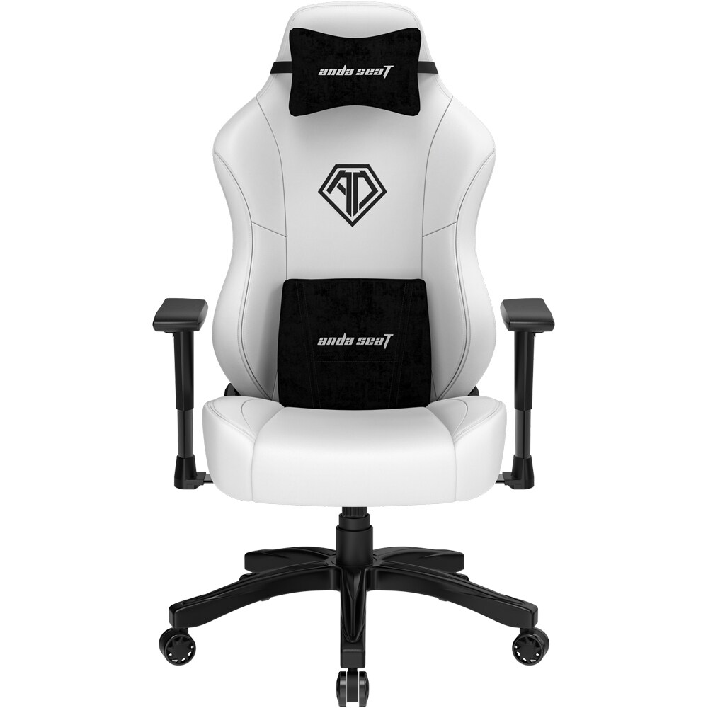 Scaun Gaming ANDA SEAT Phantom 3 L, piele sintetica, alb