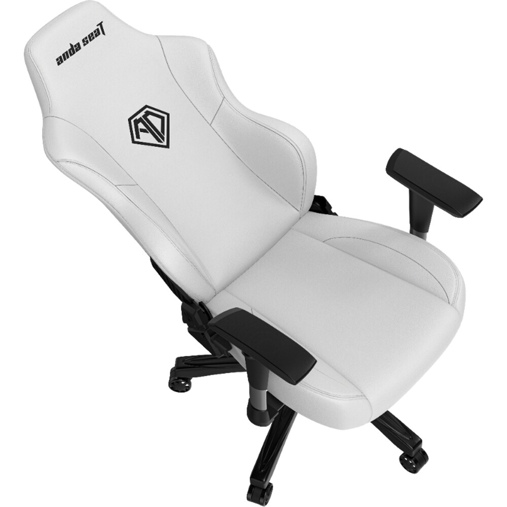 Scaun Gaming ANDA SEAT Phantom 3 L, piele sintetica, alb