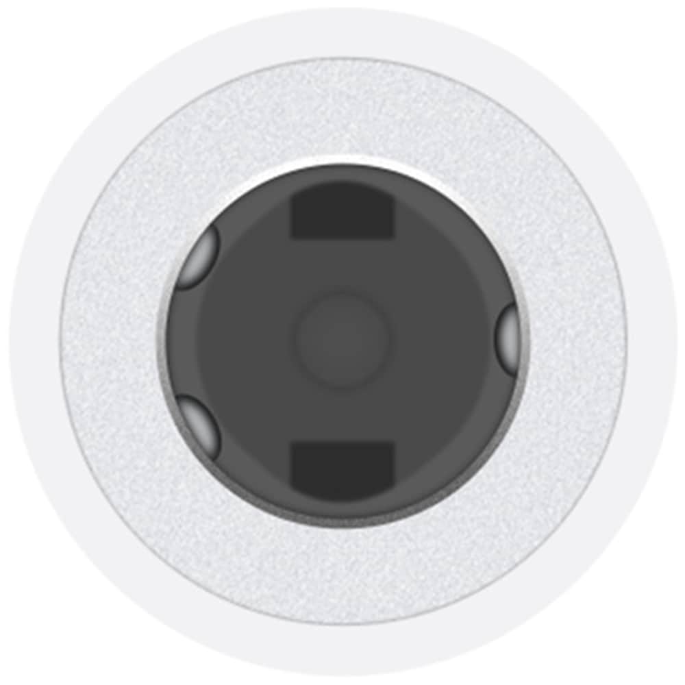 Adaptor APPLE MU7E2ZM/A, USB-C - Jack 3.5mm, alb