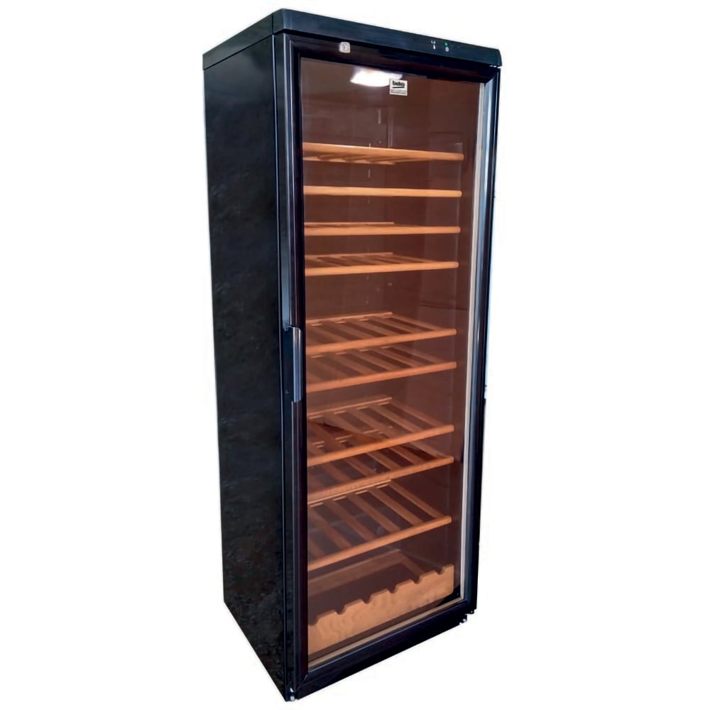 Racitor de vinuri BEKO PROFESSIONAL ADN 231BK BP, 105 sticle, H 173 cm, Clasa G, negru