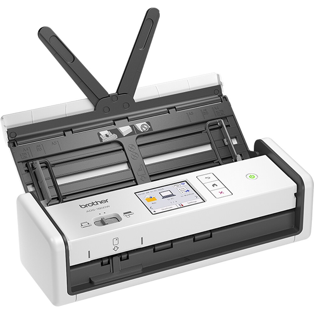 Scanner Brother ADS-1800, A4, USB, Wi-Fi, alb