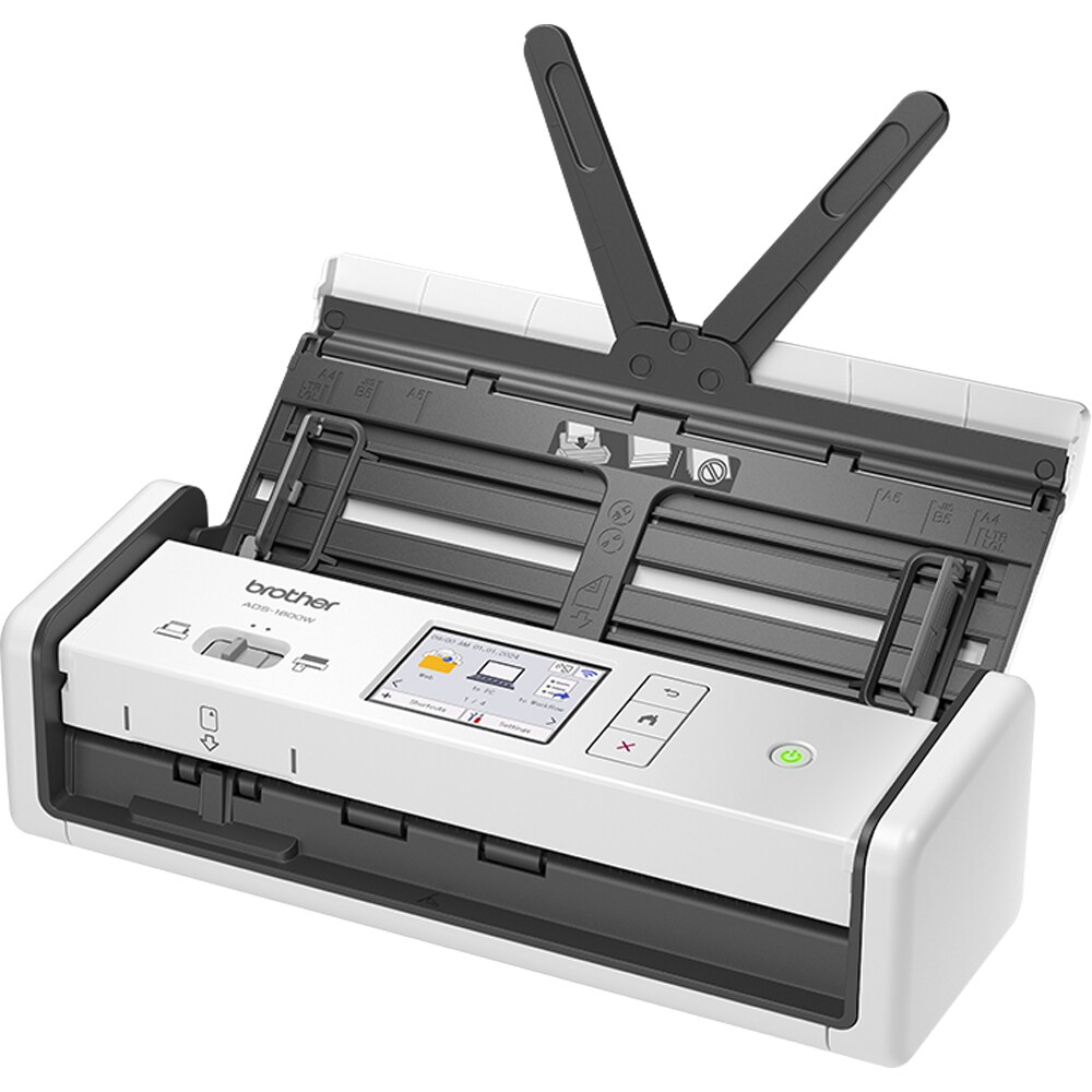 Scanner Brother ADS-1800, A4, USB, Wi-Fi, alb