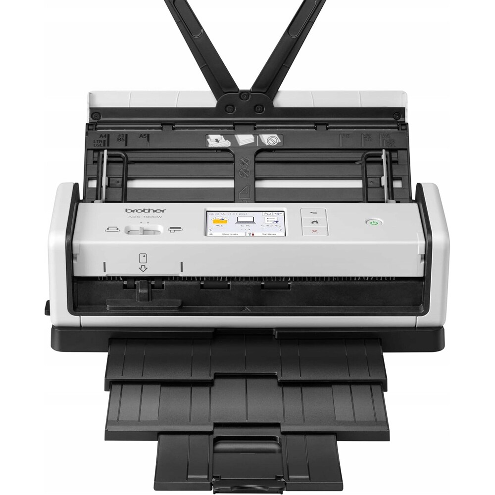 Scanner Brother ADS-1800, A4, USB, Wi-Fi, alb