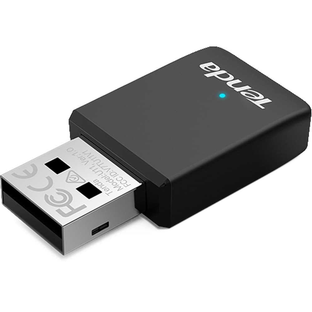 Adaptor USB Wireless TENDA U11 AX900, Dual-Band 286 + 600 Mbps, negru