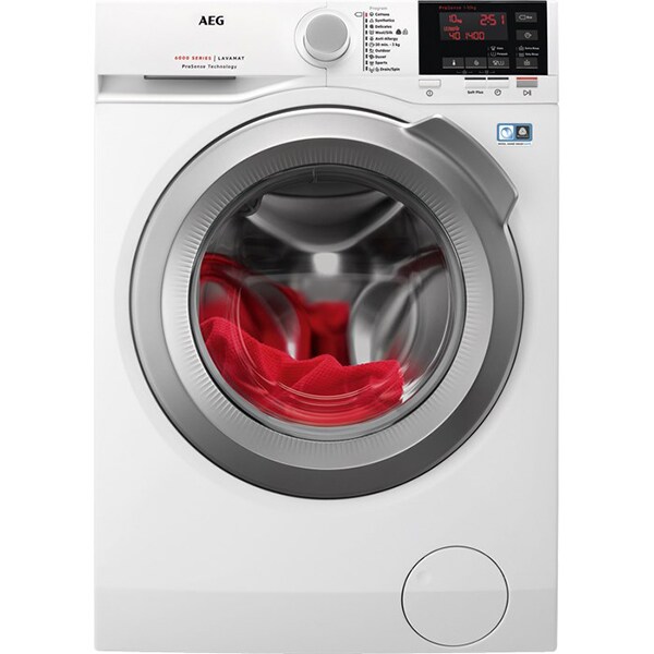 Masina de spalat rufe frontala AEG L6FBG41S, 10 kg, 1400rpm, Clasa C, alb