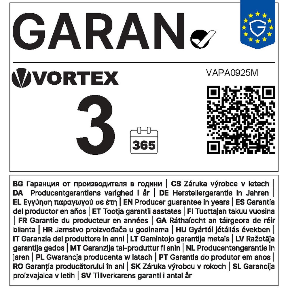 Aer conditionat portabil VORTEX VAPA0925M, 9000BTU, A, alb