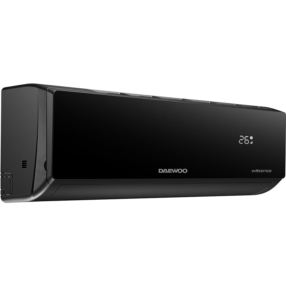 Aer conditionat DAEWOO DAC-12CHSDB-NK, A++/A+++, 12000 BTU, Wi-Fi, Functie Incalzire, Inverter, Afisaj, negru