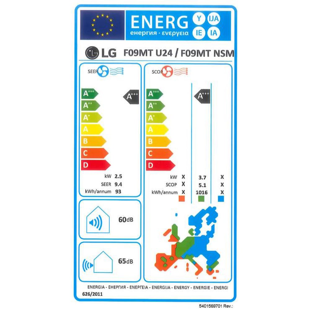 Aer conditionat LG Prestige F09MT, 9000 BTU, A+++/A+++, Functie Incalzire, Inverter, Wi-Fi, alb