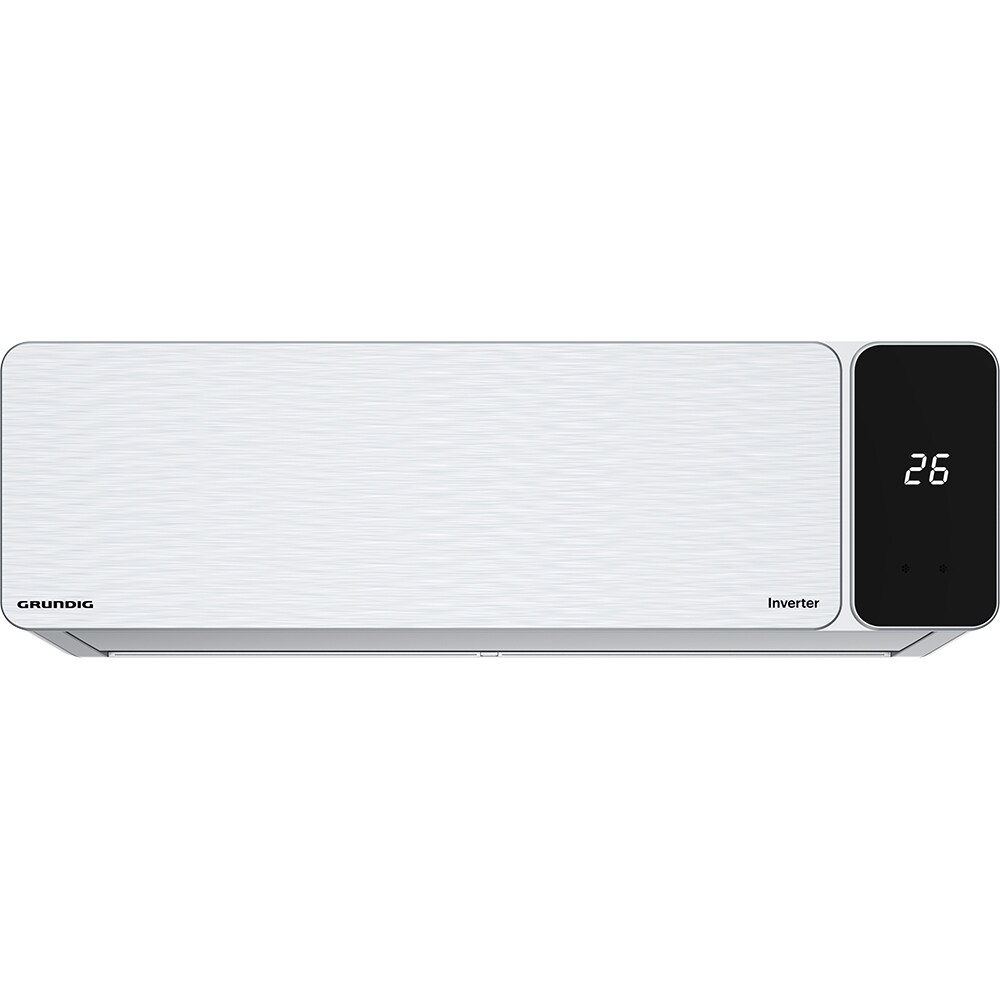 Aer conditionat GRUNDIG GEEPDH120, 12000 BTU, A+++/A++, Wi-Fi, Functie Incalzire, Inverter, kit instalare inclus, argintiu
