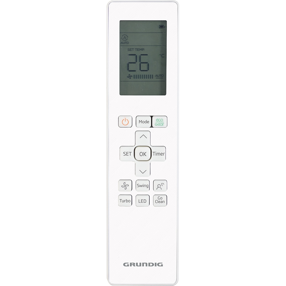 Aer conditionat GRUNDIG GEHPK125,12000 BTU, A++/A+, Wi-Fi, Functie Incalzire, Inverter, kit instalare inclus, alb