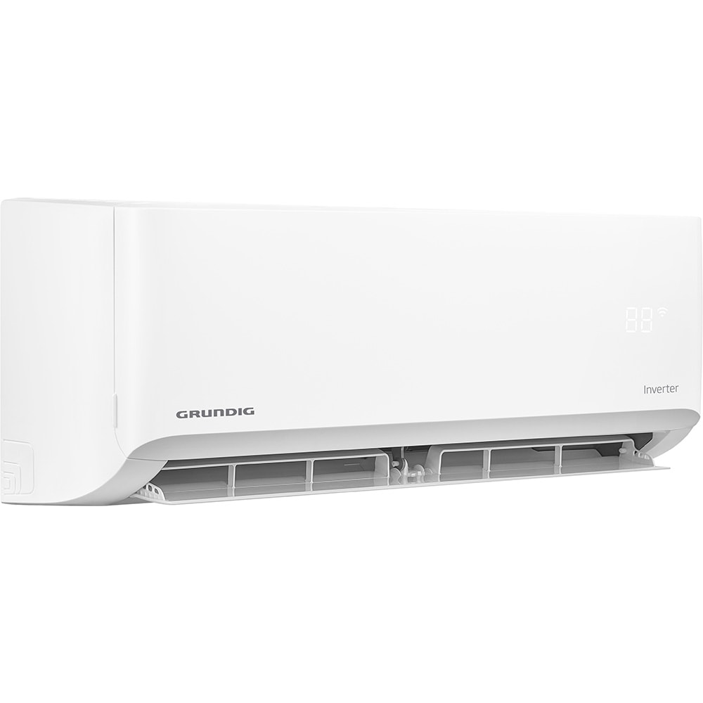Aer conditionat GRUNDIG GEHPK120, 12000 BTU, A++/A+, Wi-Fi, Inverter, kit instalare inclus, alb