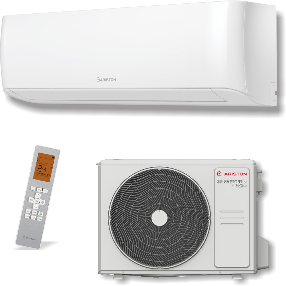 Aer conditionat ARISTON Kyris, 1200BTU, A+++/A+++, Wi-Fi, Functie Incalzire, Inverter, alb