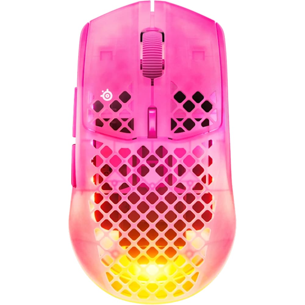 Mouse Gaming Wireless STEELSERIES Aerox 3 Gen 2, 26000 dpi, Magenta Haze