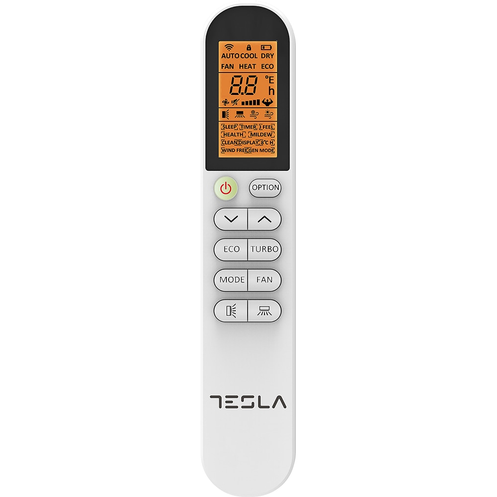 Aer conditionat TESLA TT34EX81-1232IAW, 12000 BTU, A++/A+, Inverter, Functie Incalzire, Flux de aer 3D, Dezumidificare independenta, Wi-Fi, alb