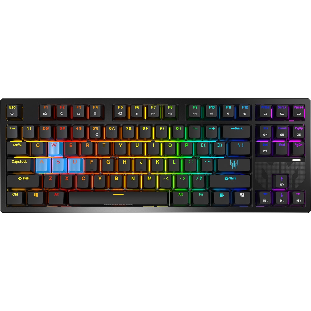 Tastatura Gaming Wireless mecanica ACER Predator Aethon 350 TKL, USB, Layout US, negru