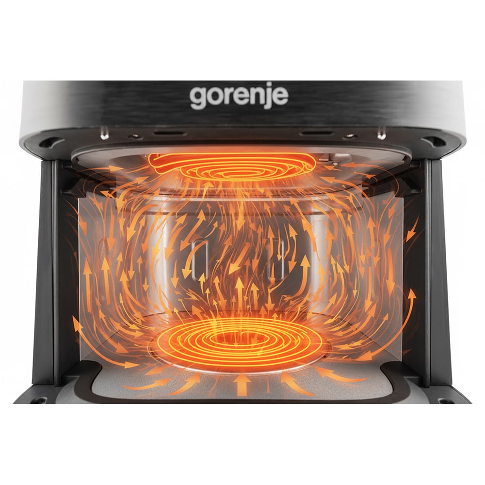 Friteuza cu aer cald GORENJE AF1800DHB, 6.3l, 1800W, negru