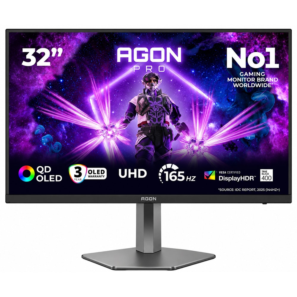 Monitor Gaming OLED AOC AG326UD, 31.5", 4K UHD, 165Hz, G-SYNC Compatible, negru