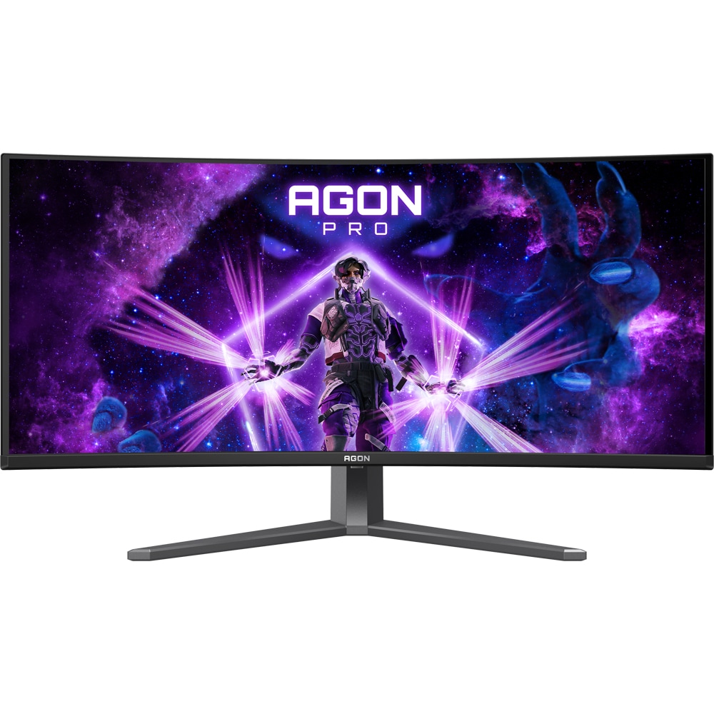 Monitor Gaming Curbat QD OLED AOC AG346UCD, 34", 2K, 175Hz, NVIDIA G-SYNC Compatible, AMD FreeSync Premium, boxe, negru