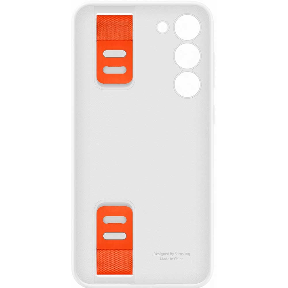 Husa telefon SAMSUNG Silicone Grip Case pentru Galaxy S23 Plus, EF-GS916TWEGWW, White
