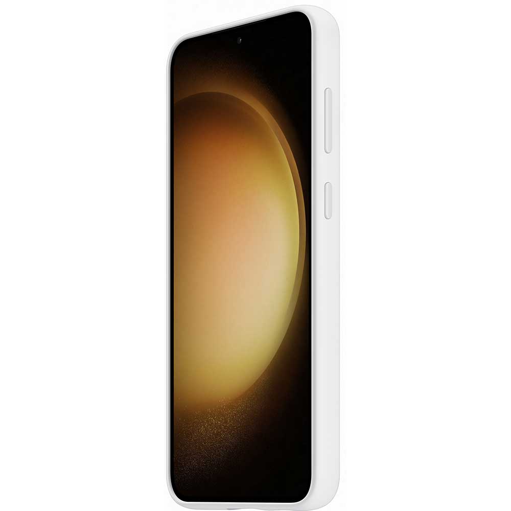 Husa telefon SAMSUNG Silicone Grip Case pentru Galaxy S23 Plus, EF-GS916TWEGWW, White