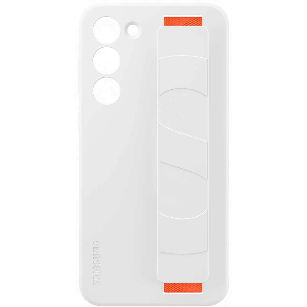 Husa telefon SAMSUNG Silicone Grip Case pentru Galaxy S23 Plus, EF-GS916TWEGWW, White