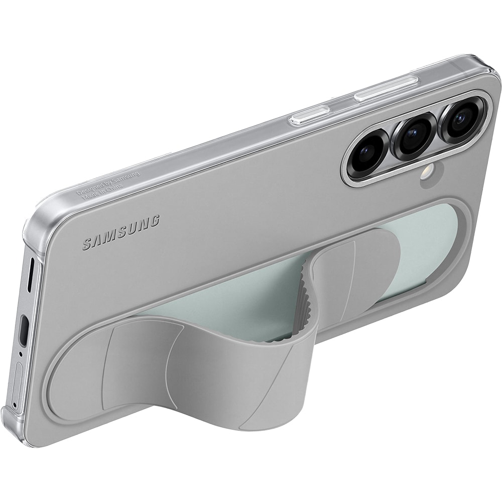 Husa telefon SAMSUNG Standing Grip Case pentru Galaxy S25, EF-GS931CJEGWW, gri