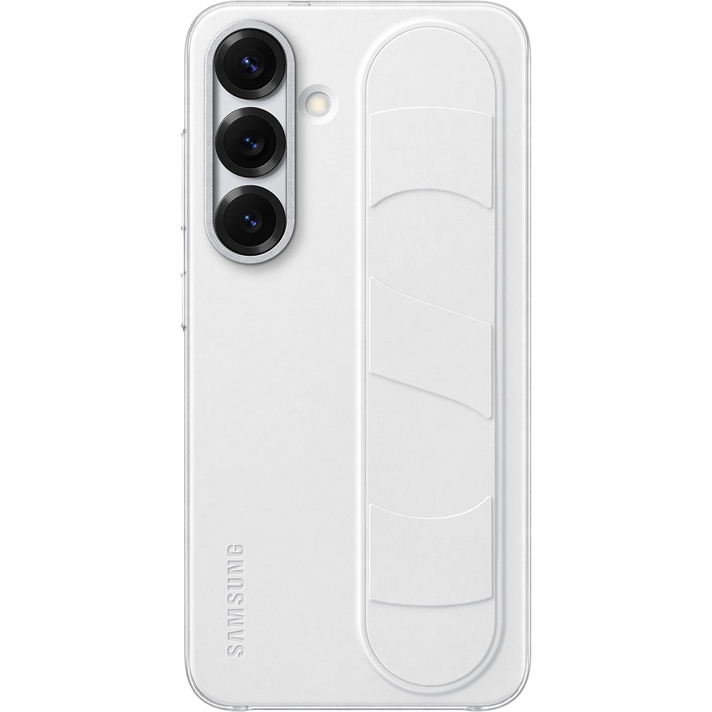 Husa telefon SAMSUNG Standing Grip Case pentru Galaxy S25, EF-GS931CWEGWW, alb