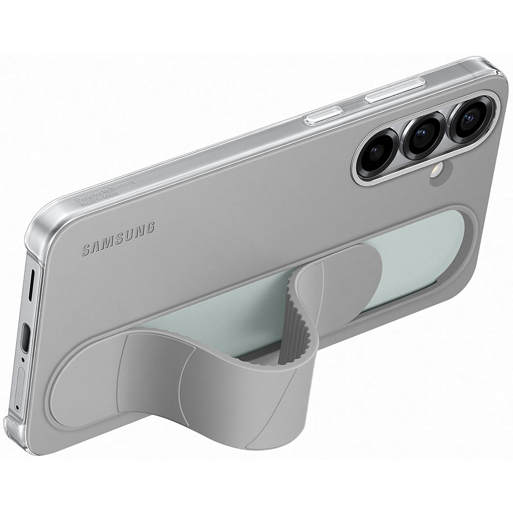 Husa telefon SAMSUNG Standing Grip Case pentru Galaxy S25+, EF-GS936CJEGWW, gri