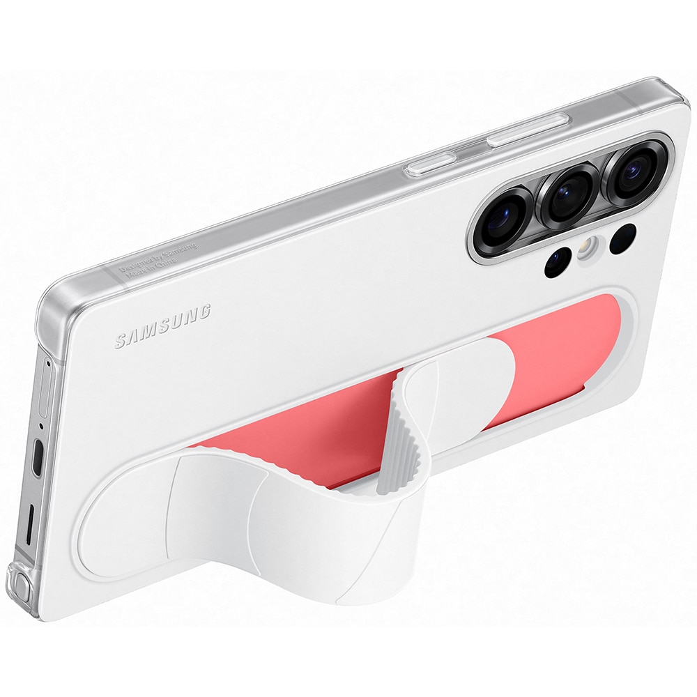 Husa telefon SAMSUNG Standing Grip Case pentru Galaxy S25 Ultra, EF-GS938CWEGWW, alb