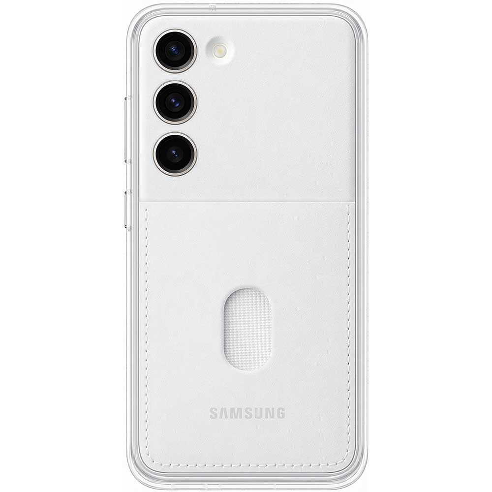 Husa telefon SAMSUNG Frame Case pentru Galaxy S23, EF-MS911CWEGWW, White
