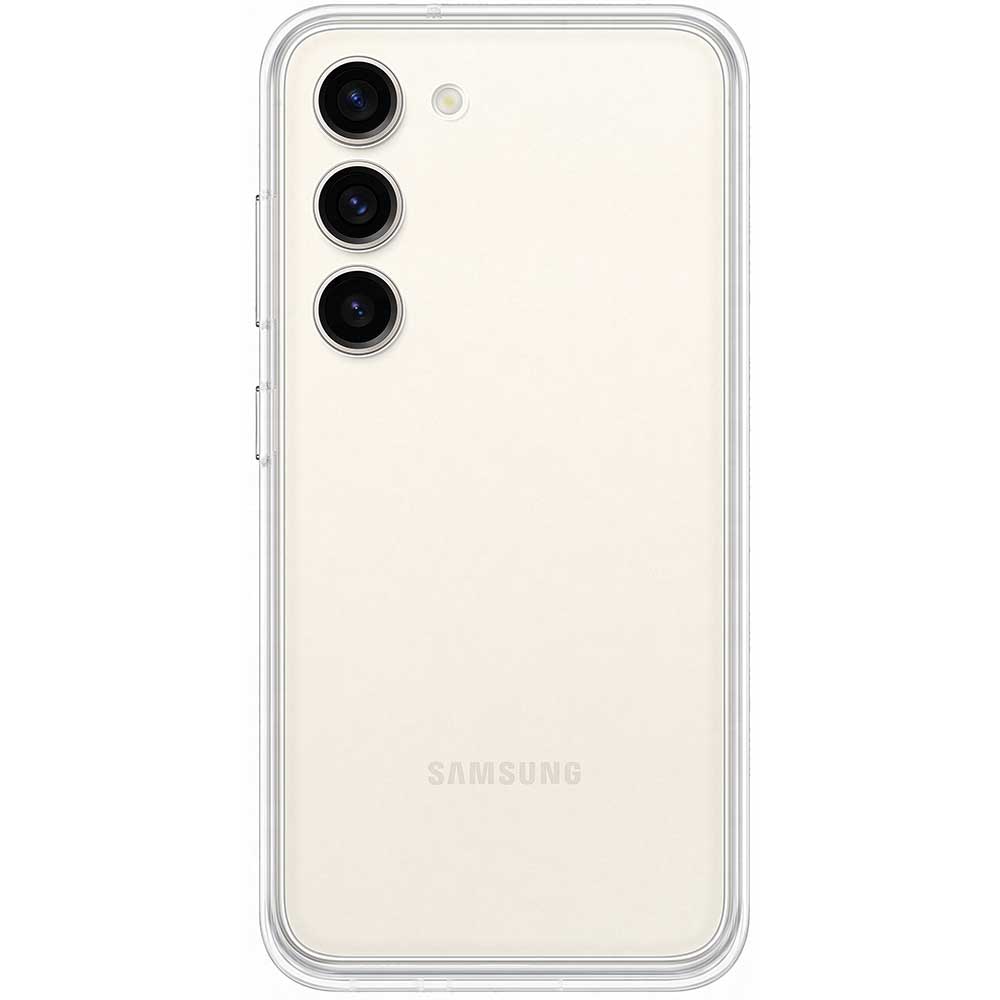 Husa telefon SAMSUNG Frame Case pentru Galaxy S23, EF-MS911CWEGWW, White