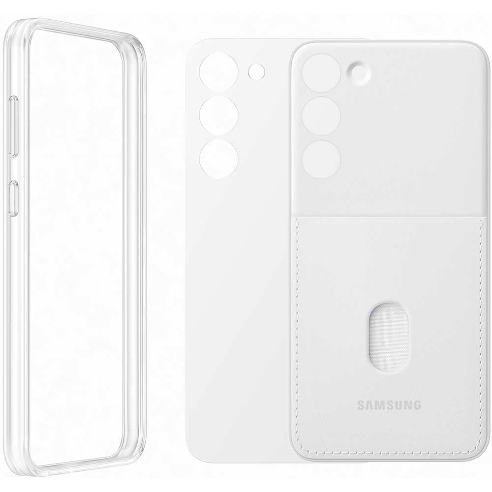 Husa telefon SAMSUNG Frame Case pentru Galaxy S23 Plus, EF-MS916CWEGWW, White