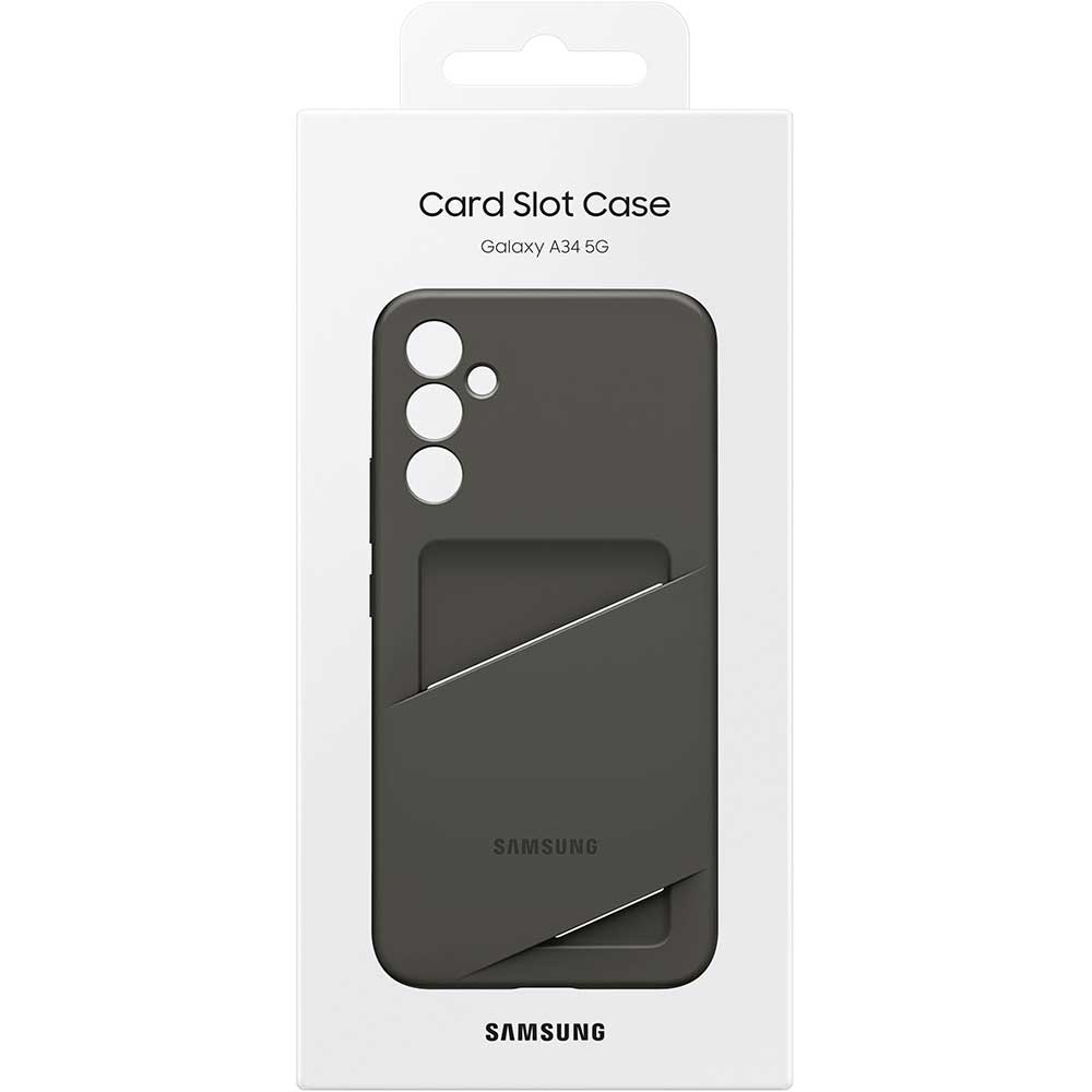 Husa telefon SAMSUNG Card Slot Case pentru Galaxy A34, EF-OA346TBEGWW, Black